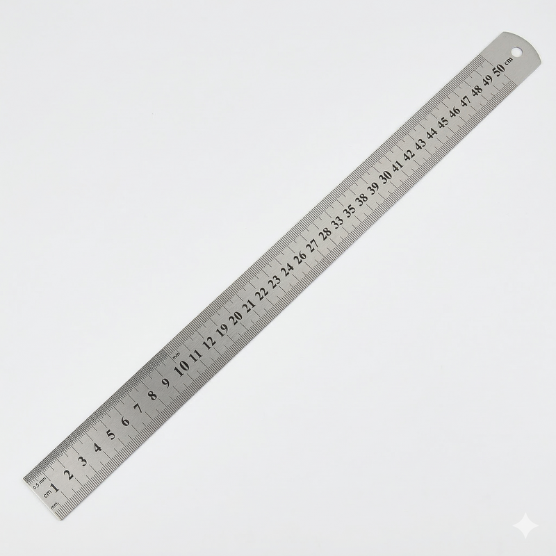 Çelik Cetvel 50cm (1,0x27mm)