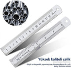 Çelik Cetvel 15cm
