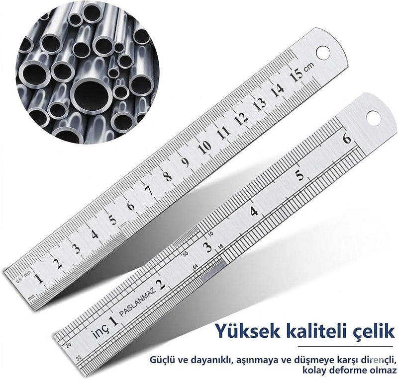 Çelik Cetvel 15cm
