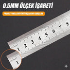 Çelik Cetvel 25cm