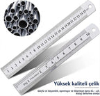 Çelik Cetvel 25cm