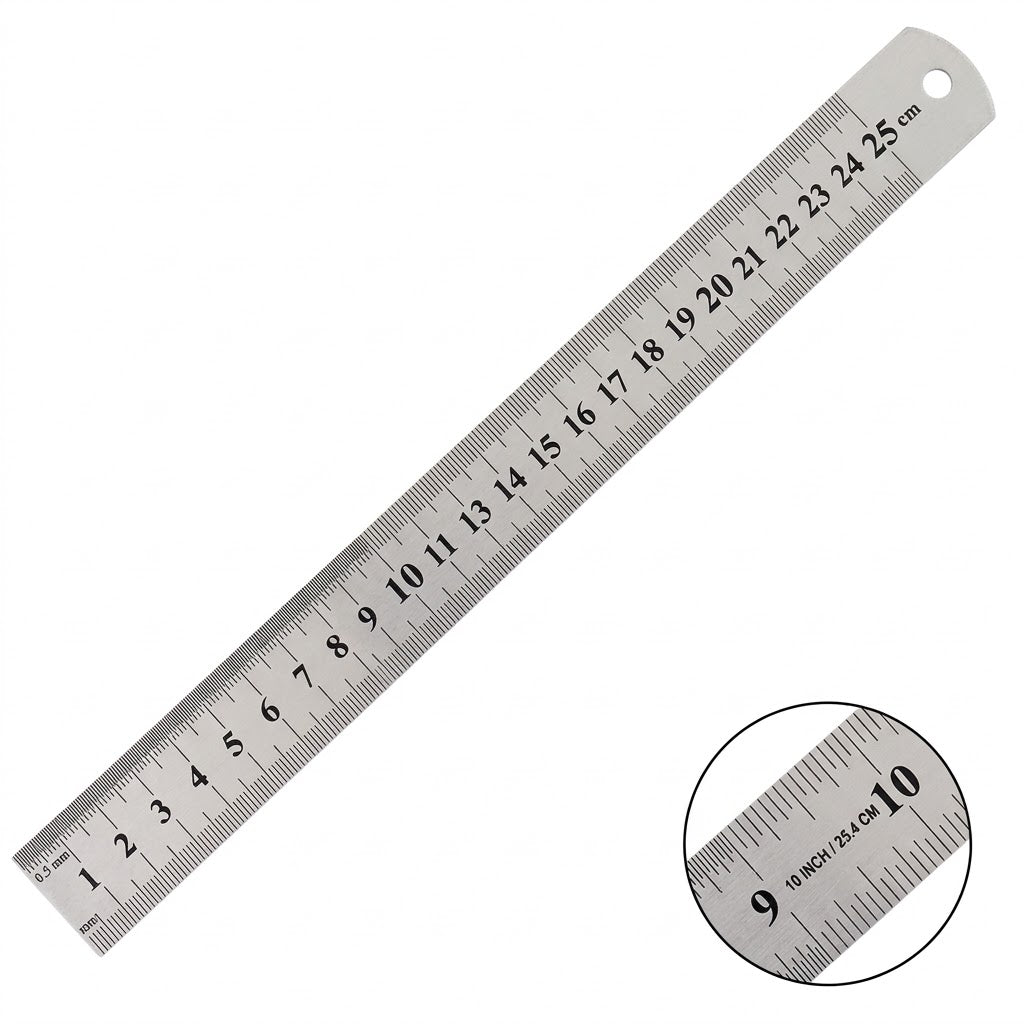 Çelik Cetvel 25cm