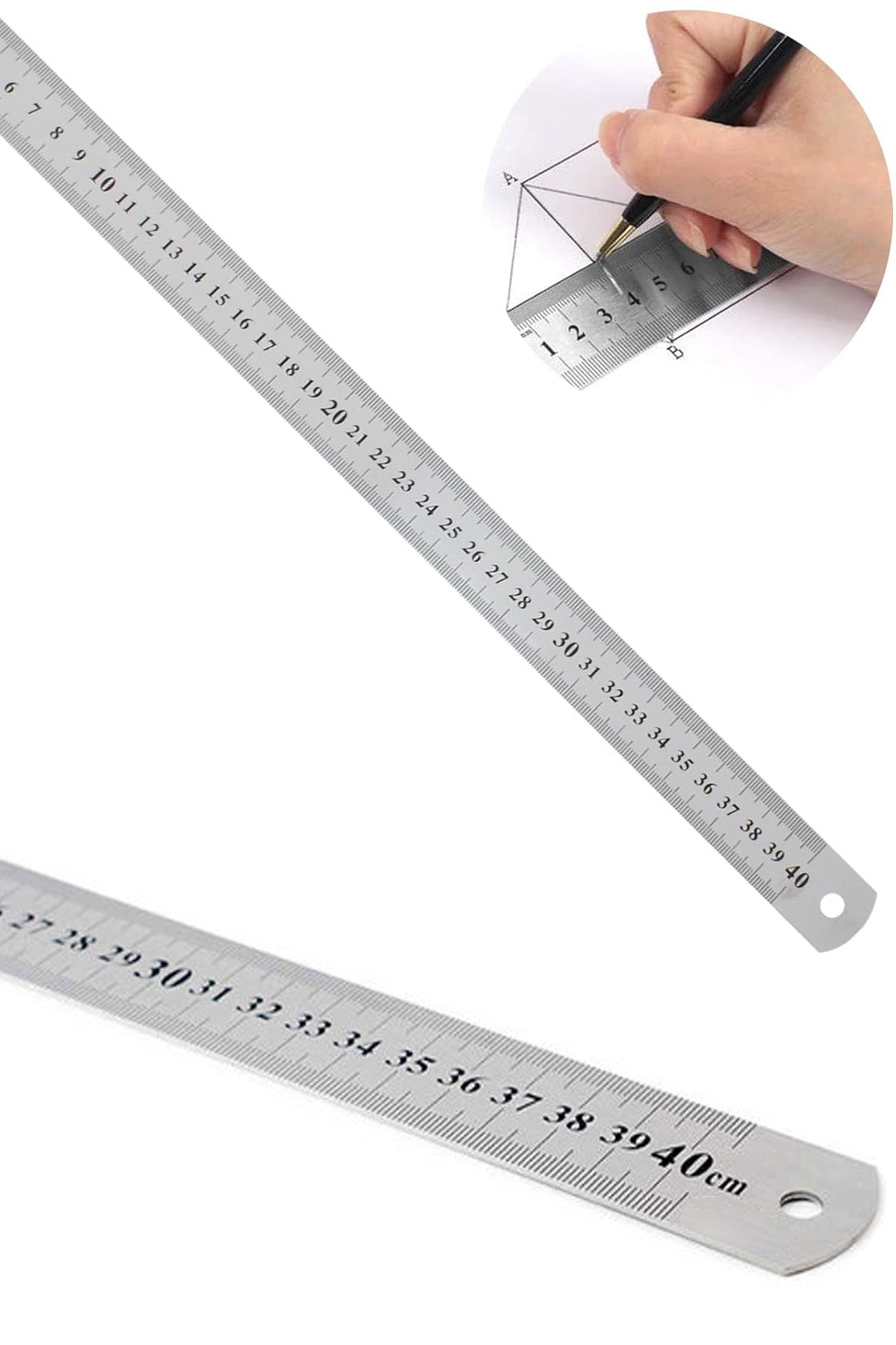 Çelik Cetvel 40cm