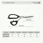Yüksek Teknoloji Titanyum Profesyonel Terzi Makası 9 inç / PIN-7230 (9")