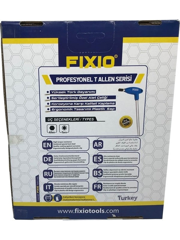 T Saplı Iki Uçlu Alyan Anahtar Takımı 7 Parça / Fh6107