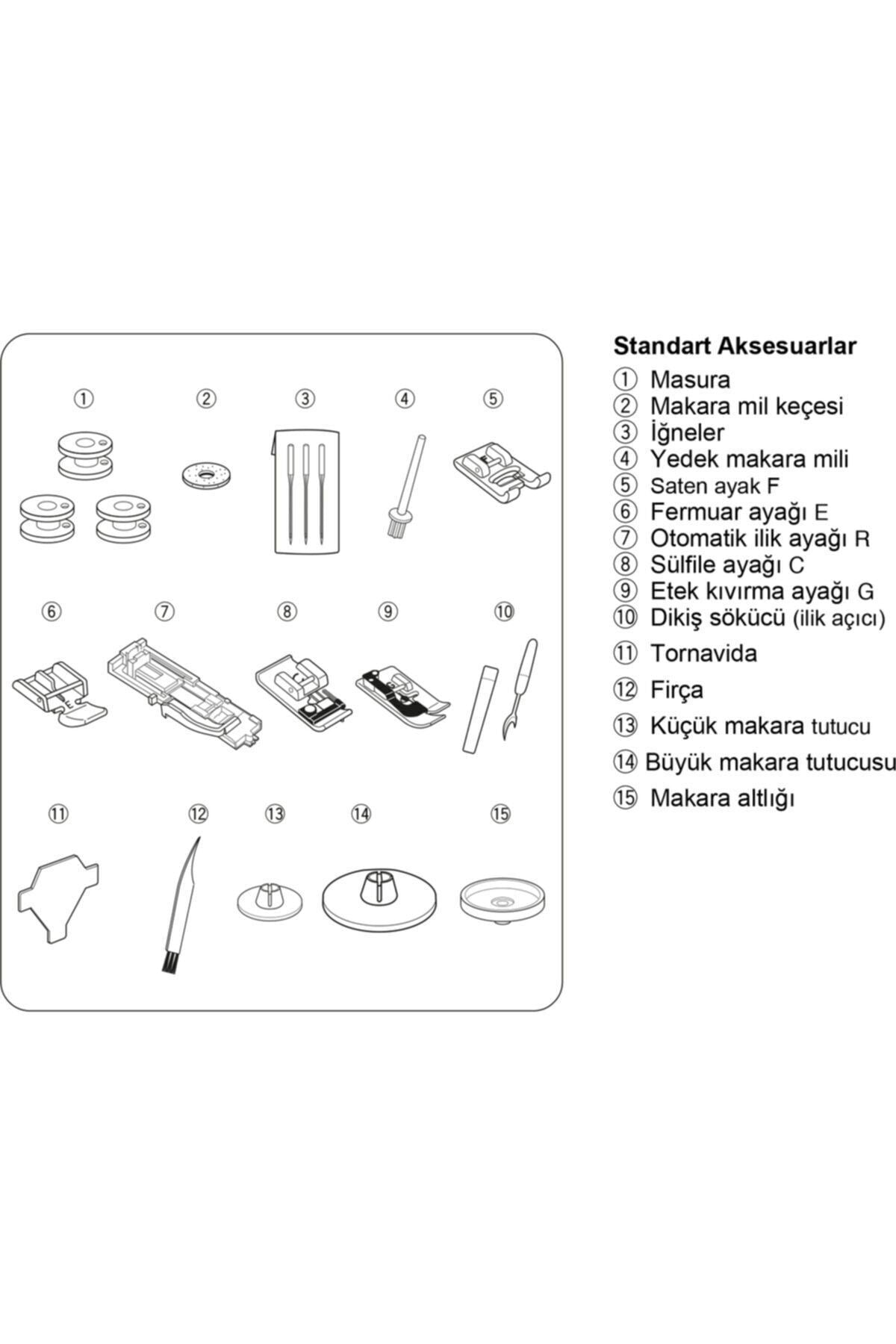 Janome DC6100 Taşınabilir Elektronik Dikiş Nakış Makinesi