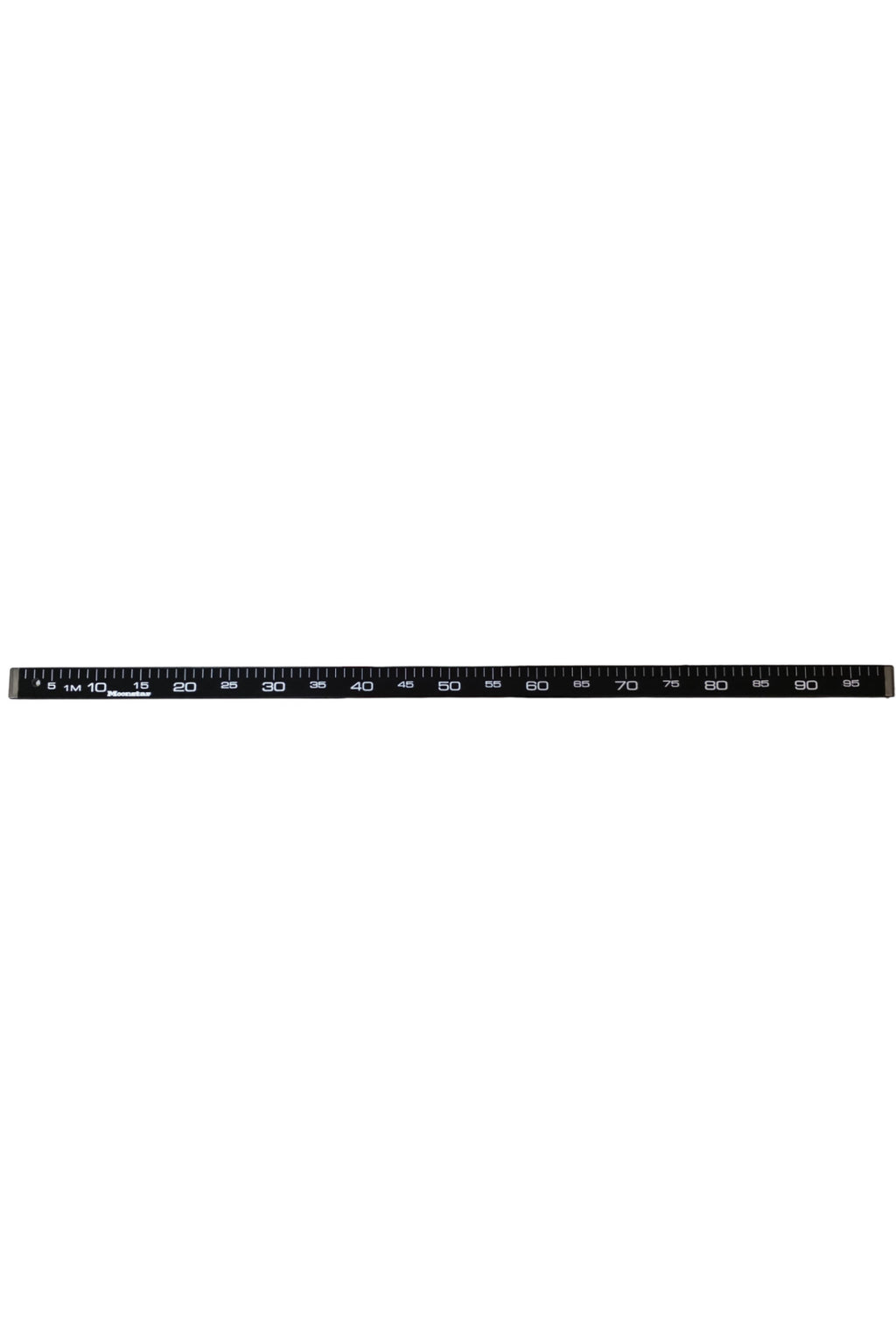 Ahşap Manifatura Cetveli Paslanmaz Demirli 1 Metre (100cm) Siyah (Ağaç)