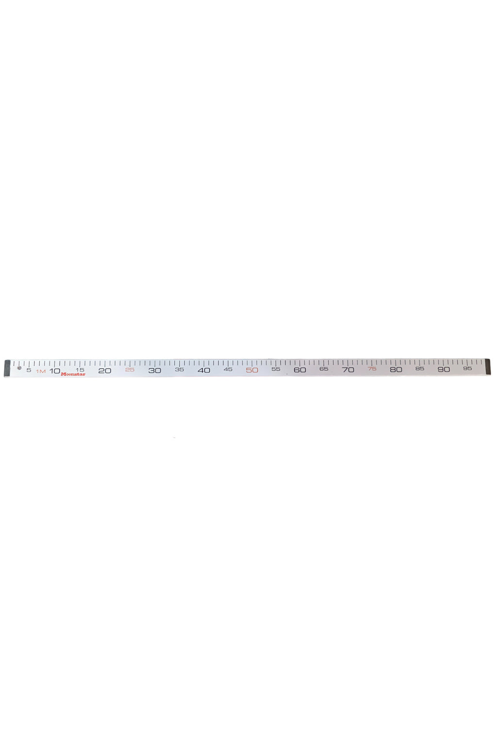 Ahşap Manifatura Cetveli Paslanmaz Demirli 1 Metre (100cm) Beyaz (Ağaç)